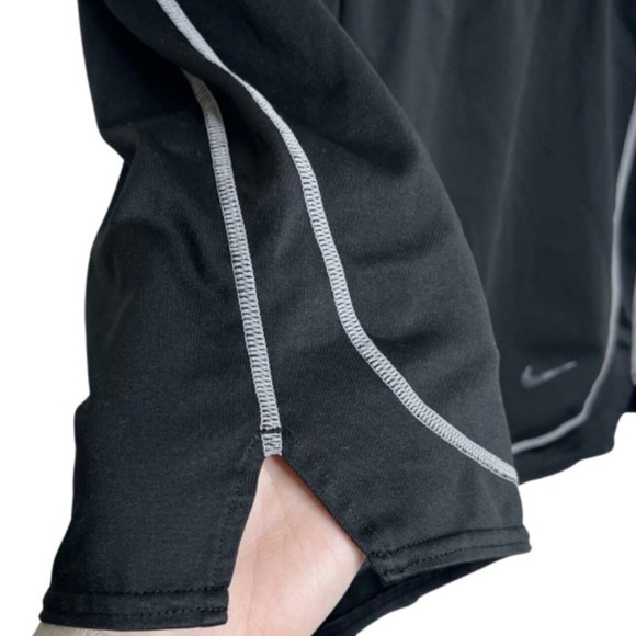 Nike Team Fit Dry Womens Black Athletic Running Shorts Elastic Waist Size Large - Picture 4 of 8